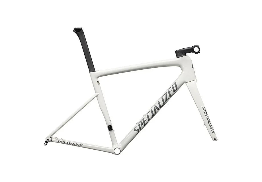 Specialized tarmac sl8 frmset gloss dune white / black pearl over ashen 61 - Bicycle Warehouse