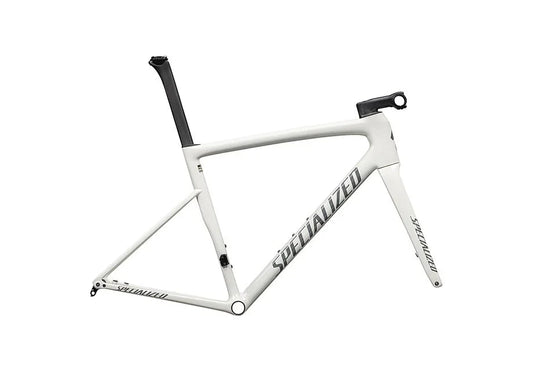 Specialized tarmac sl8 frmset gloss dune white / black pearl over ashen 61 - Bicycle Warehouse