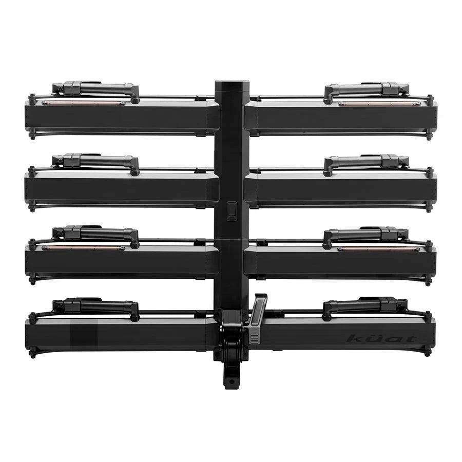 Piston Pro X Hitch Bike Rack Add-On - 2-Bike LED Lights 4-Pin Plug Kashima Coat Galaxy Gray - Bicycle Warehouse