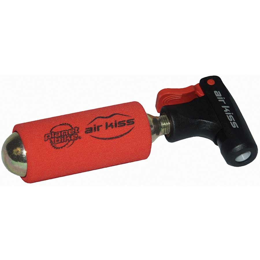 Planet Bike Air Kiss CO2 Inflator Includes 16g Threaded Cartridge Sleeve - Bicycle Warehouse