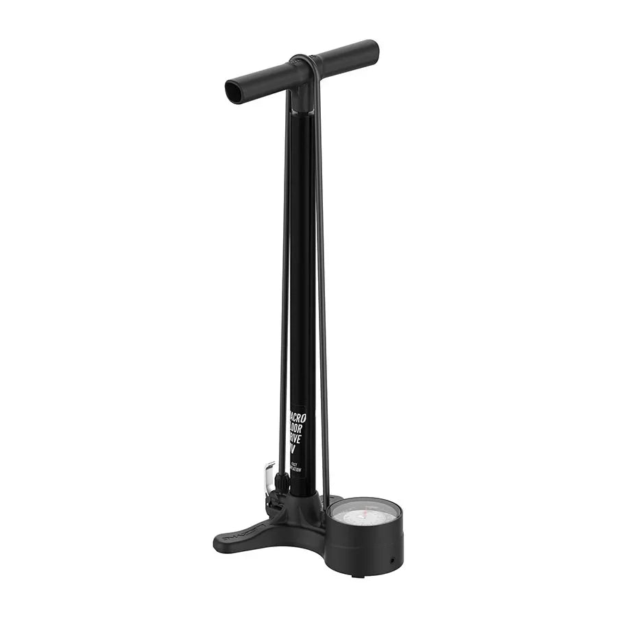 Macro HV Floor Drive DV Pump Flat Black - Bicycle Warehouse