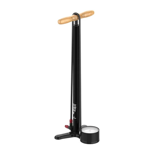 Steel HV Floor Drive Pump - Flat Black - Bicycle Warehouse