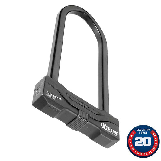 Granit Extreme XPlus 59 U-Lock Key 16mm 11.1cm x 26.0cm 4.3" x 10.2" Black - Bicycle Warehouse