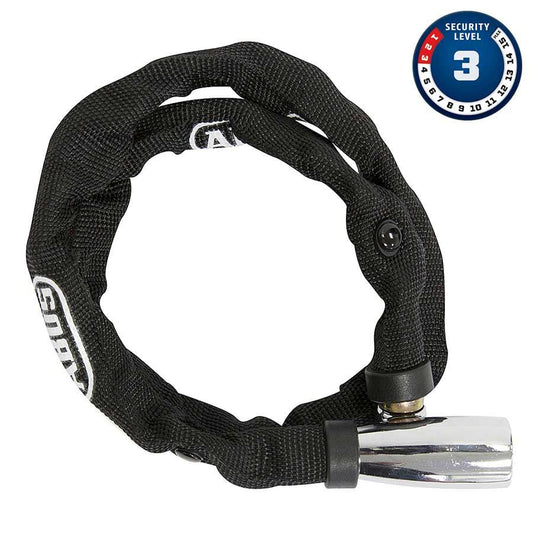 Abus 1500 Web Chain Lock Key 4mm 60cm 2 Black - Bicycle Warehouse