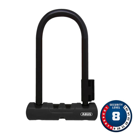 Ultra 410 Mini U-Lock Key 12mm 15.0cm x 18.0cm 5.9" x 7.1" SH34 Black - Bicycle Warehouse