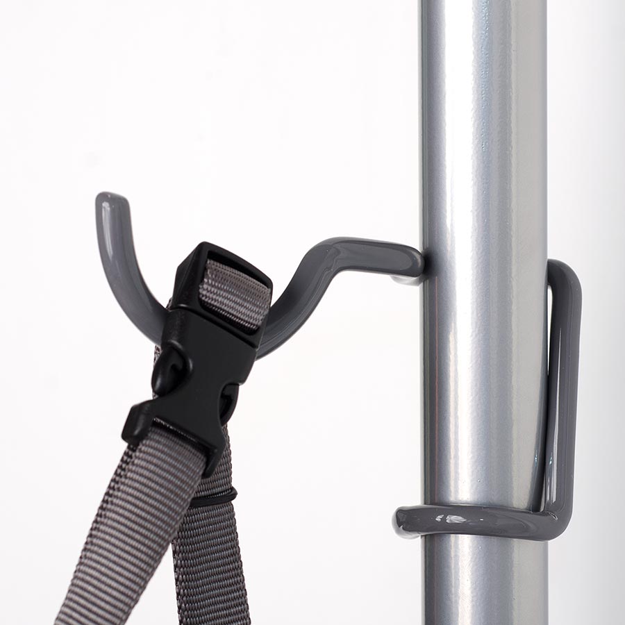 Two Bike Gravity Stand Wall Rack Silver 2 Bikes - Bicycle Warehouse