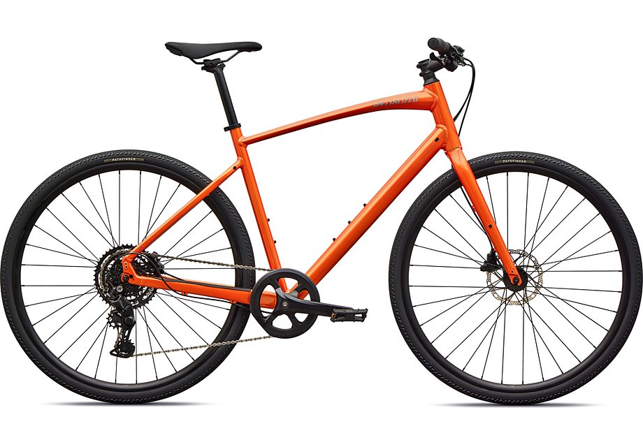2026 Specialized Sirrus X 2.0 Km Bike Gloss Tangerine / Shadow Silver Frost Reflective Xl