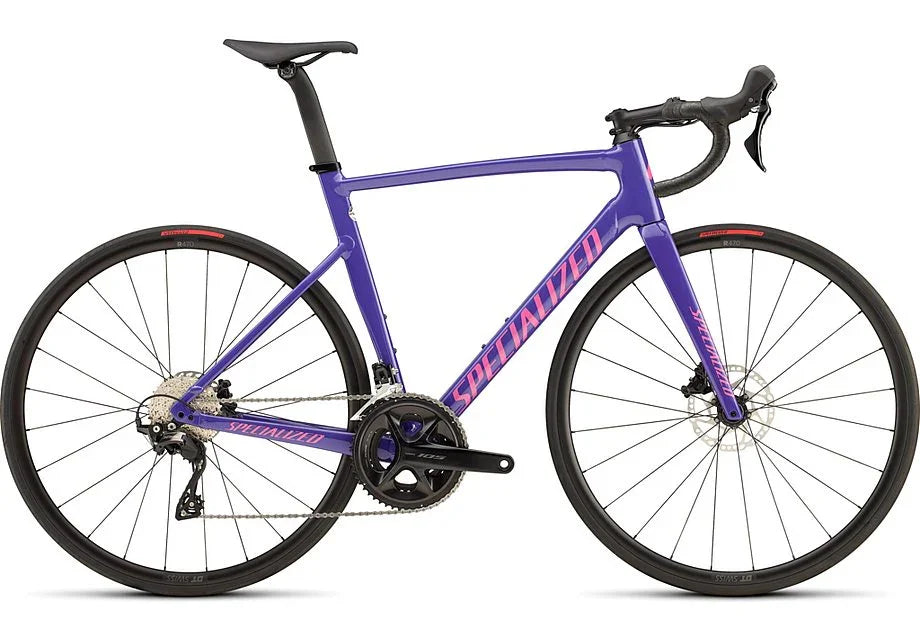 2025 Specialized allez sprint comp bike gloss purple haze / rebel pink 49 - Bicycle Warehouse