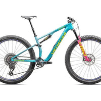 2025 Specialized epic 8 pro bike goss lagoon blue / liquid metal / yellow s - Bicycle Warehouse