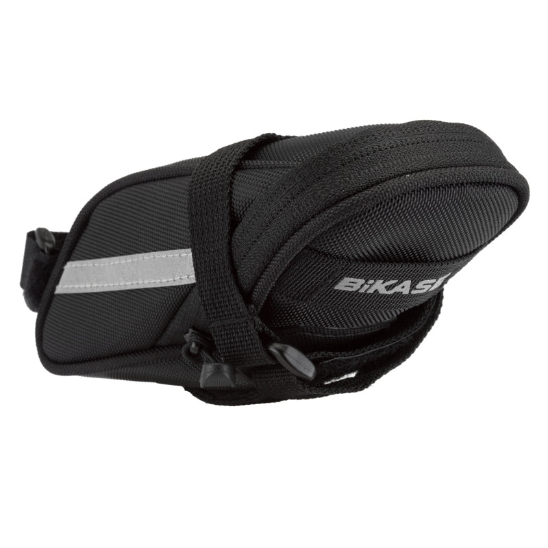 Momentum Seat Bag Velcro Straps 8.5x3x3.5` 50 c.i. Black - Bicycle Warehouse