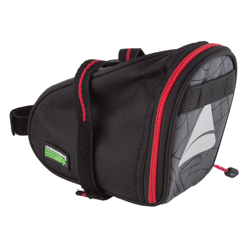 Seymour Oceanweave Wedge 1.3 Bag Velcro Straps 79 c.i. Grey/Black - Bicycle Warehouse