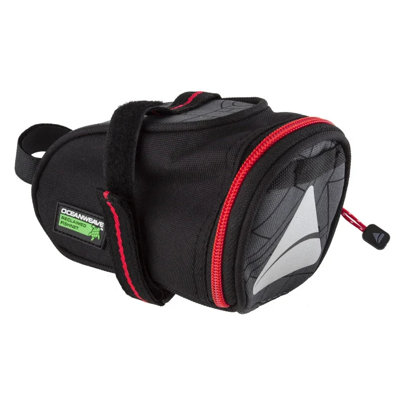 Seymour Oceanweave Wedge 0.8 Saddle Bag: Black - Bicycle Warehouse