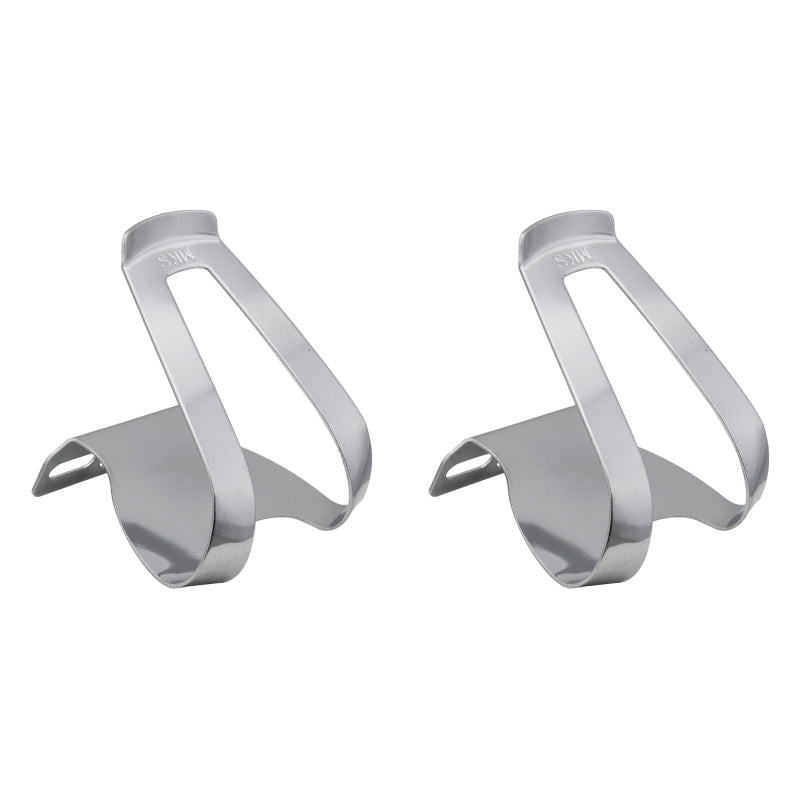 Half Clip Mini Steel Toe Clips Chrome - Bicycle Warehouse