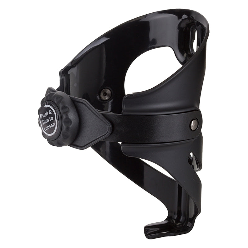 Bikase ABC Adjustable Drink Holder Adjustable Composite Black Adjustable Braze-on - Bicycle Warehouse