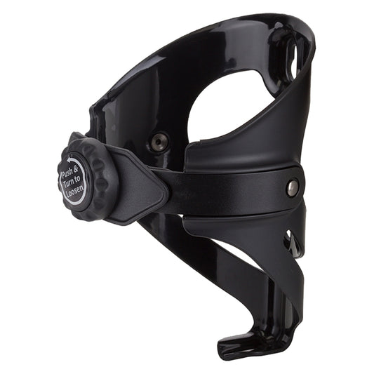 Bikase ABC Adjustable Drink Holder Adjustable Composite Black Adjustable Braze-on - Bicycle Warehouse