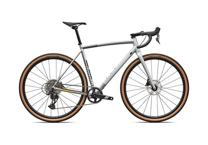 standover height gravel bike Crux DSW Comp Shadow Silver/California Sunshine / 61