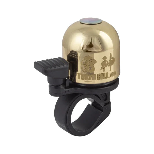 Incredibell Raijin Bell - Polished Brass - Bicycle Warehouse