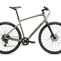 2023 Specialized sirrus x 4.0 bike gloss white mountains / taupe / satin black reflective xxs - Bicycle Warehouse