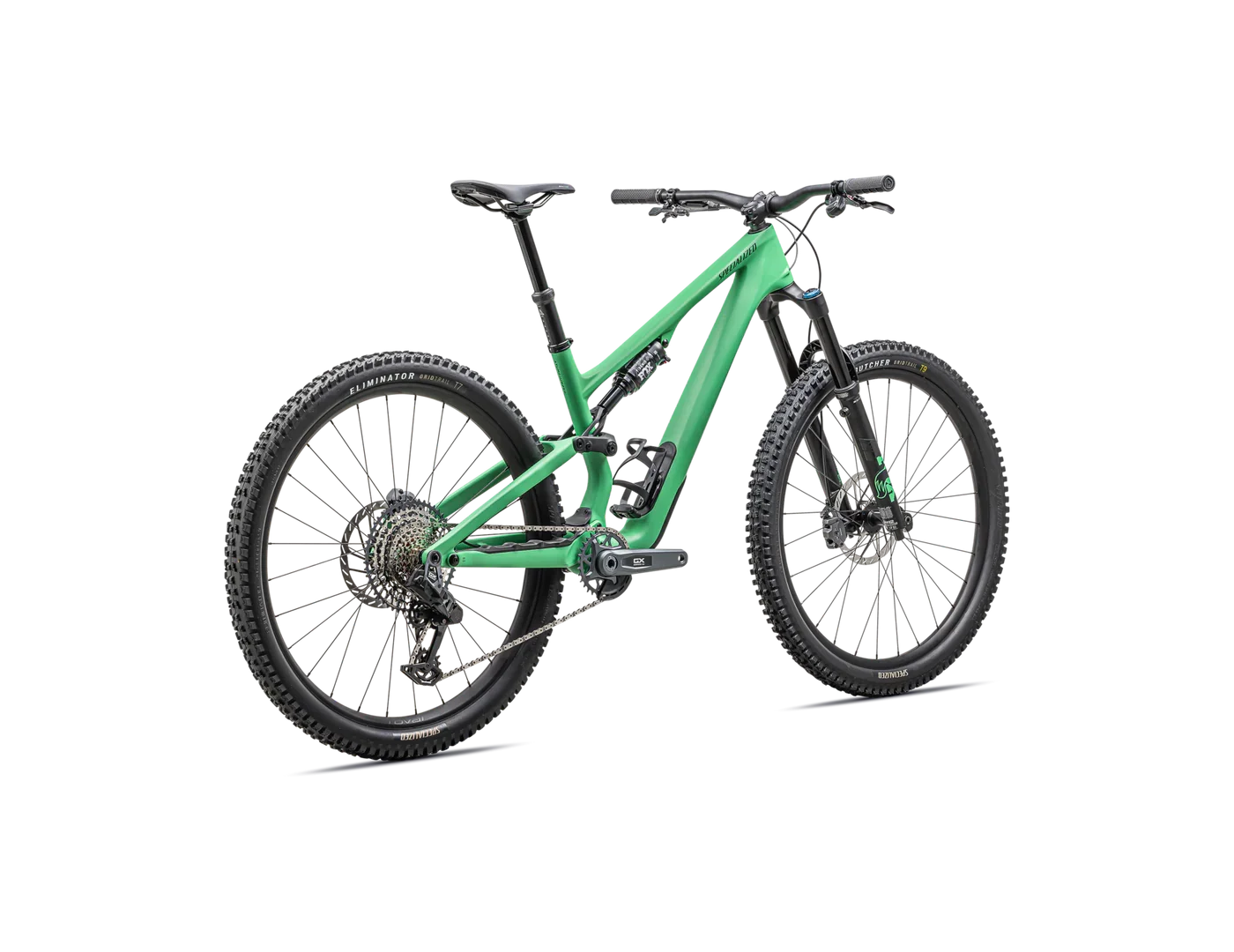 mountainbike s1 s2 s3 Specialized 2025 Stumpjumper 15 Expert, Satin Electric Green / Satin Forest Green / S1