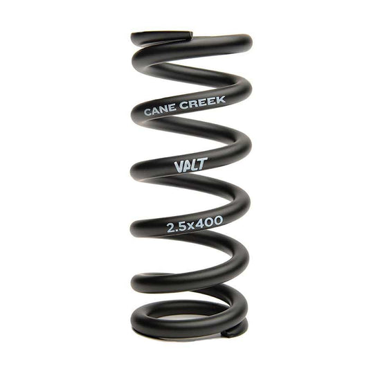 VALT Lightweight Steel Coil Rear Shock Spring 3.00"/76mm x 350lb BLK - Bicycle Warehouse