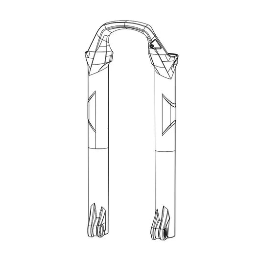 Lower Leg - 29/27.5+ 15 x 110mm SID A1-A4 Reba A1-A5 Reba A7 SID Select/Select+ 110-120mm B4 Diffusion BLK - Bicycle Warehouse