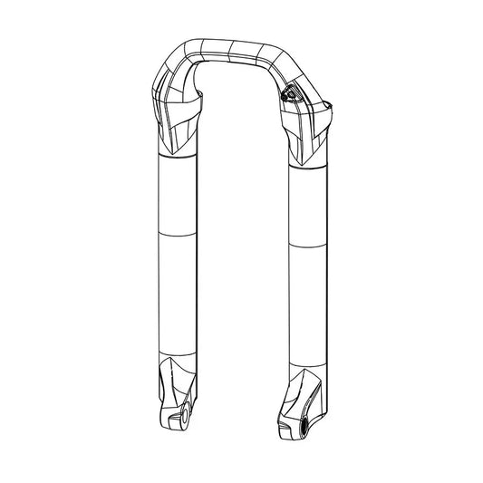 Lower Leg: Pike/Yari 29+ Boost 15X110 Diffusion Black - Bicycle Warehouse