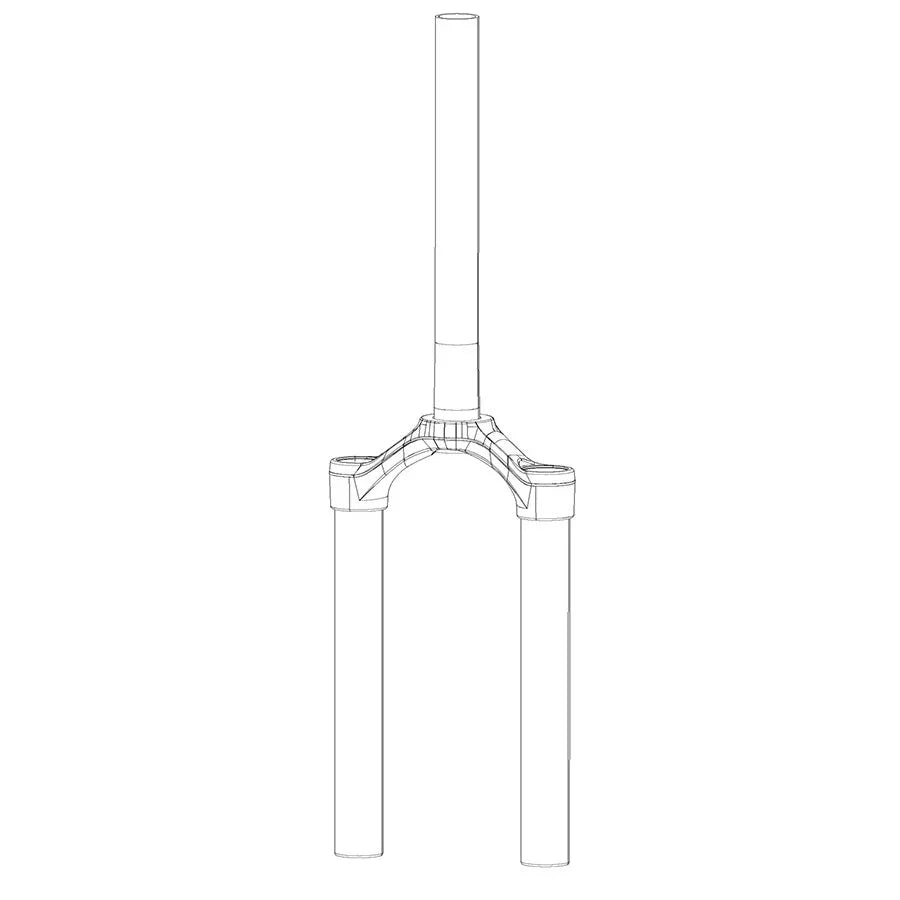 CSU 2013-2016 SID/Reba Solo Air 29" 46mm Offset Aluminum 1- 1/8" Diffusion BLK A2-A3 - Bicycle Warehouse