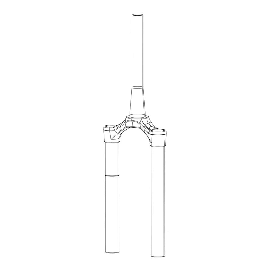 CSU Pike Dual Position Air 29/27.5+ Boost 15x110 51 Off-Set Aluminum Taper Diffusion BLK No Gradients - Bicycle Warehouse