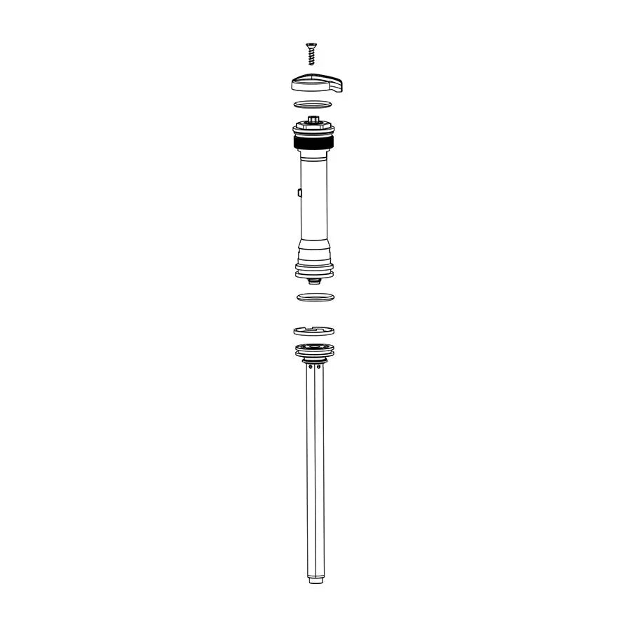 TurnKey Crown-Adjust Damper Assembly 80-120 mm Travel Recon Silver C1 2017+ - Bicycle Warehouse