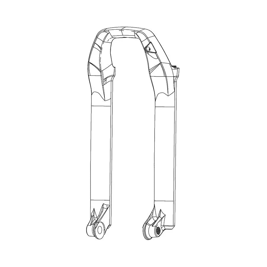 Lower Leg - Pike B3 27.5" 15 x 110mm Diffusion Black - Bicycle Warehouse