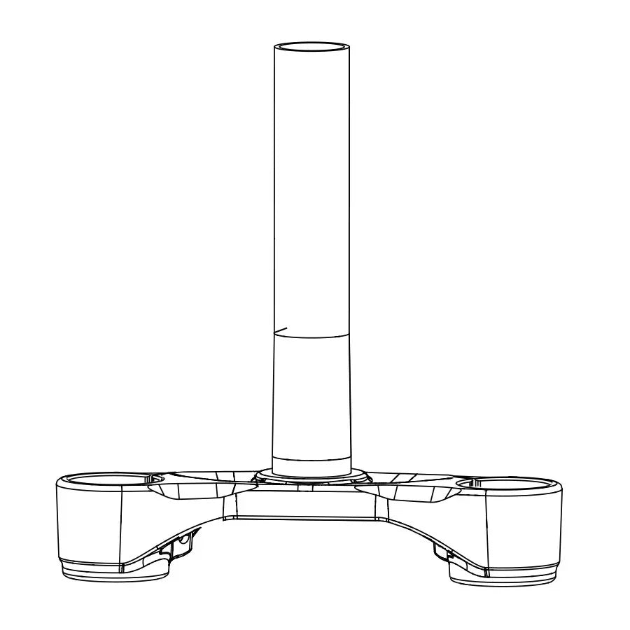 Lower Crown/Steerer 35mm BoXXer C1 0mm Offset 36mm total offset on 27.5 46mm total offset on 29" Gray - Bicycle Warehouse