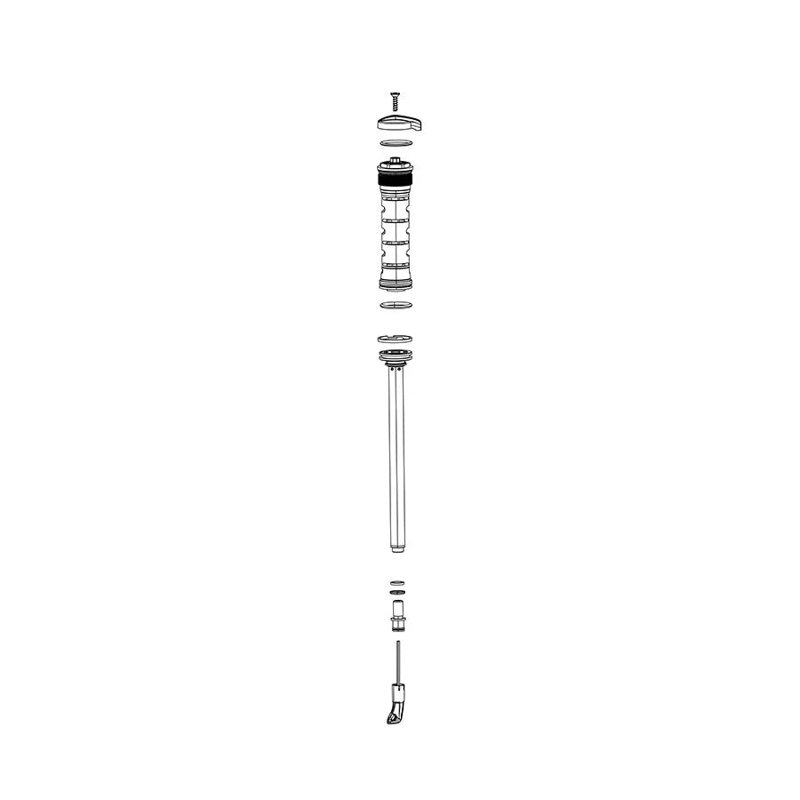 Fork Damper Assembly - Crown RL 80-120mm Recon Silver RL B1+ 2017-2021/Recon RL A1+ 2018-2021 - Bicycle Warehouse