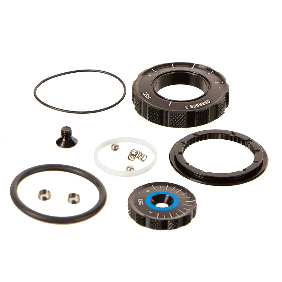 Compression Damper Knob Kit - Crown Lyrik Select+/Ult D1+ 2023+ Pike Select+/Ult C1+ 2023+ - Bicycle Warehouse