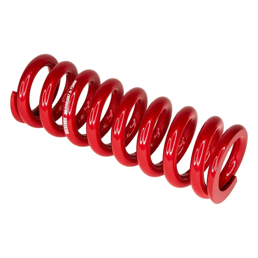 Metric Coil Spring - 151mm Length 57.5 - 65mm Travel 400 lb Electric Red - Bicycle Warehouse