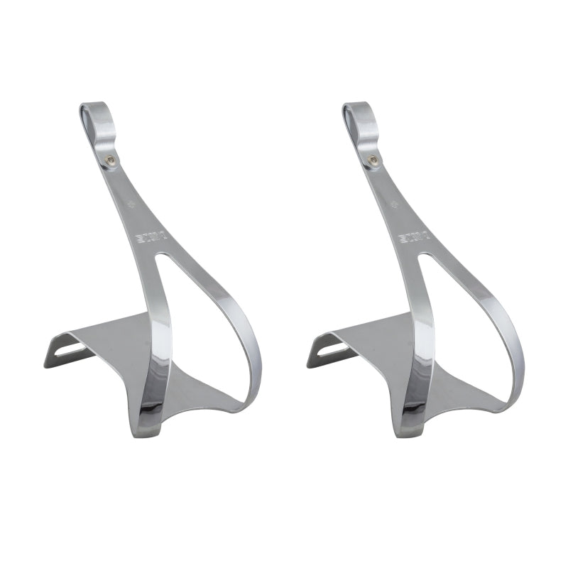 Steel Toe Clips Large Chrome - Bicycle Warehouse