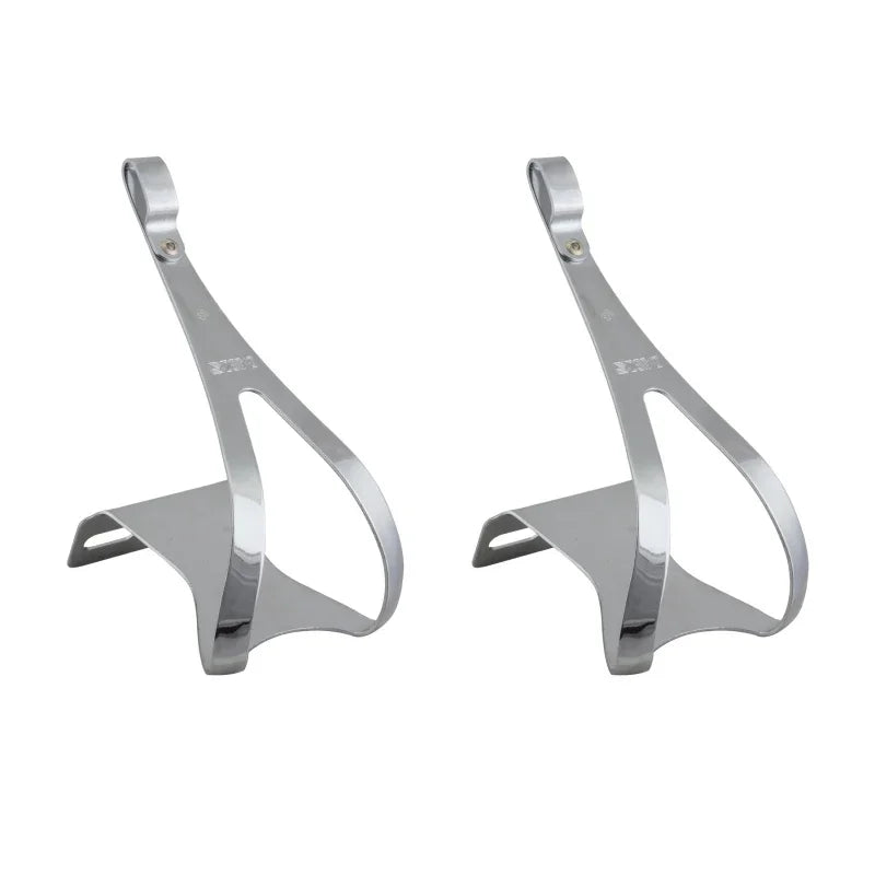 Steel Toe Clips Large Chrome - Bicycle Warehouse