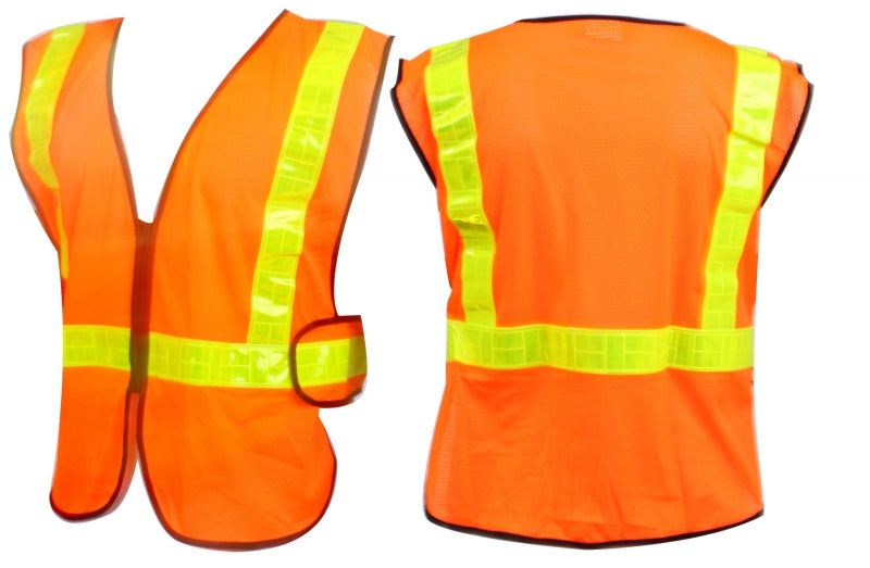 Sunlite Safety Vest Deluxe Model One Size Unisex Orange Yes - Bicycle Warehouse