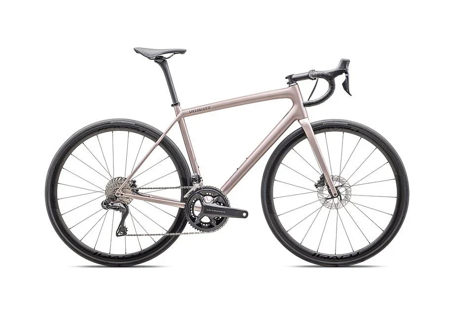 2025 Specialized aethos pro udi2 bike gloss champagne / smoke 49 - Bicycle Warehouse