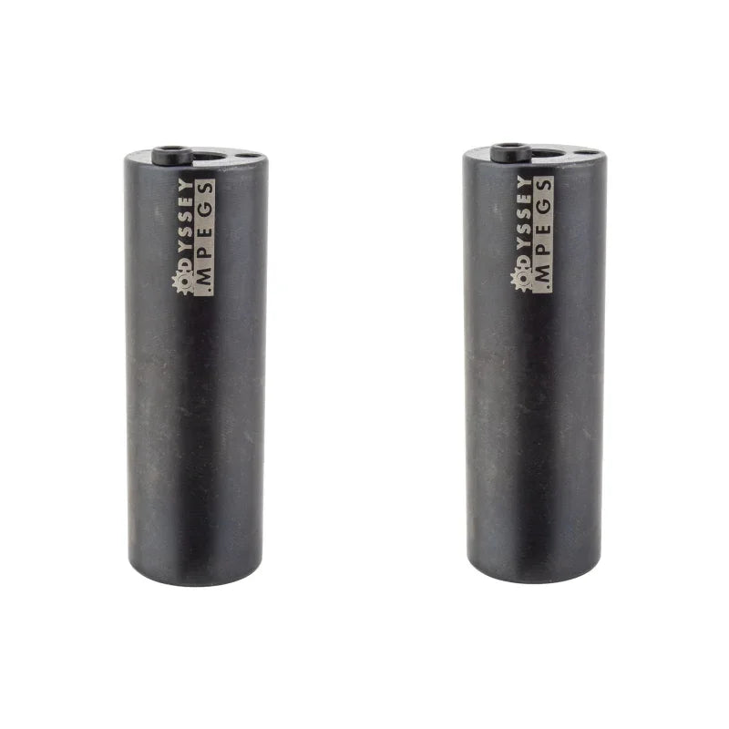 MPEG 14mm Pegs with 3/8" Adaptor Sold In Pairs Black - Bicycle Warehouse