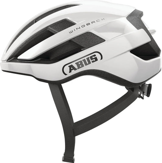 Abus Wingback Helmet - Shiny White - Bicycle Warehouse