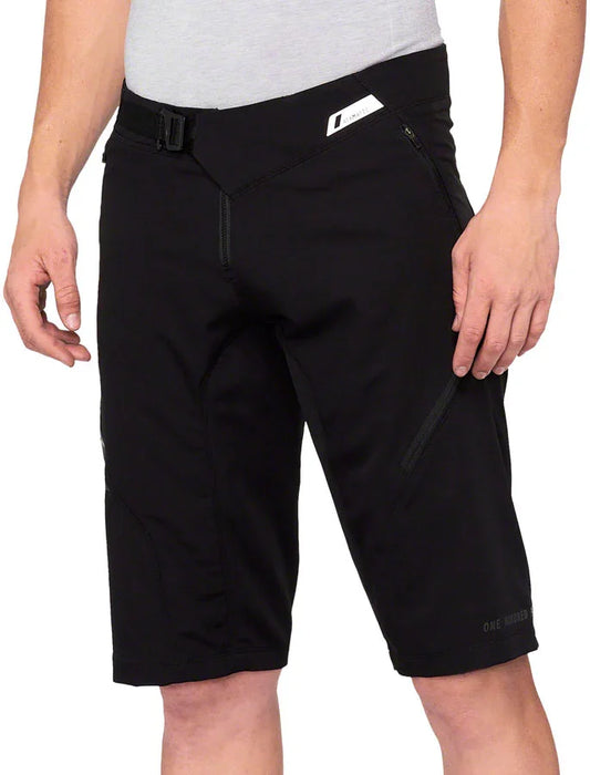 100% Airmatic Shorts - Black Mens 30 - Bicycle Warehouse