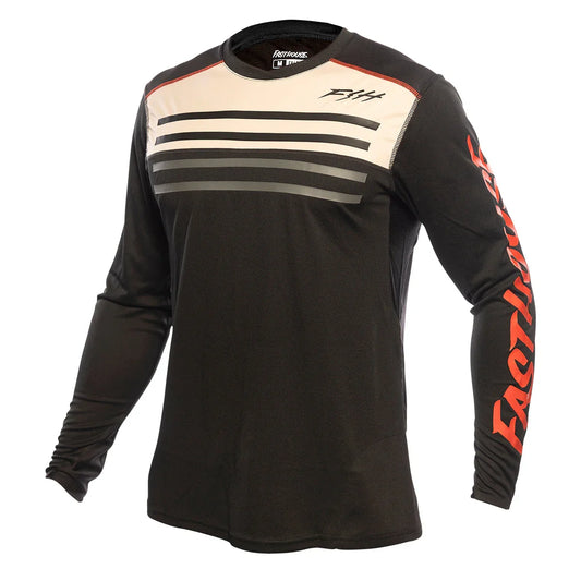 Alloy Sidewinder LS Jersey - Cream/Black - Bicycle Warehouse