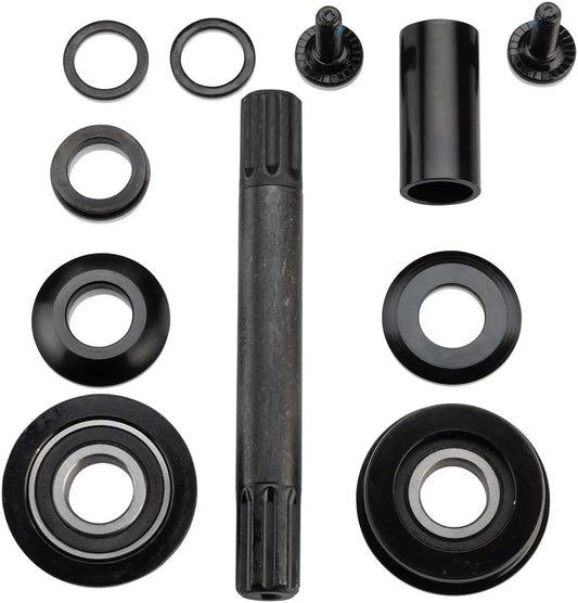 American/MID Bottom Bracket With 8 Spline Spindle Sealed 19mm Black - Bicycle Warehouse