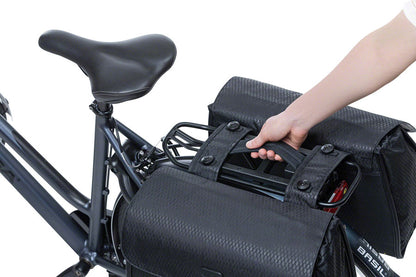 Double Pannier Handle Uniuversal Bridge MIK Adaptor Plate BLK - Bicycle Warehouse