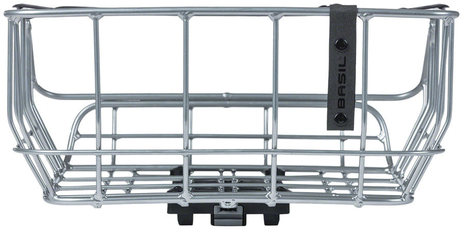 Portland Rear Basket - MIK Mount Aluminum Silver - Bicycle Warehouse
