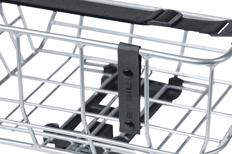 Portland Rear Basket - MIK Mount Aluminum Silver - Bicycle Warehouse