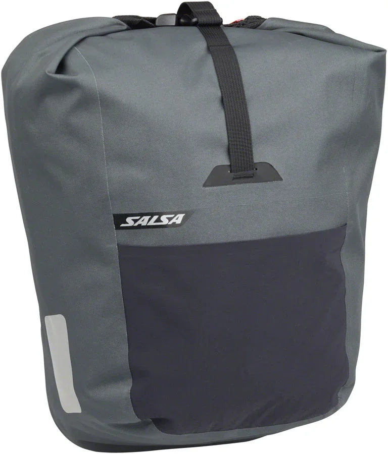 EXP Series Agave Pannier - 12.5L Roll-Top Gray Each - Bicycle Warehouse