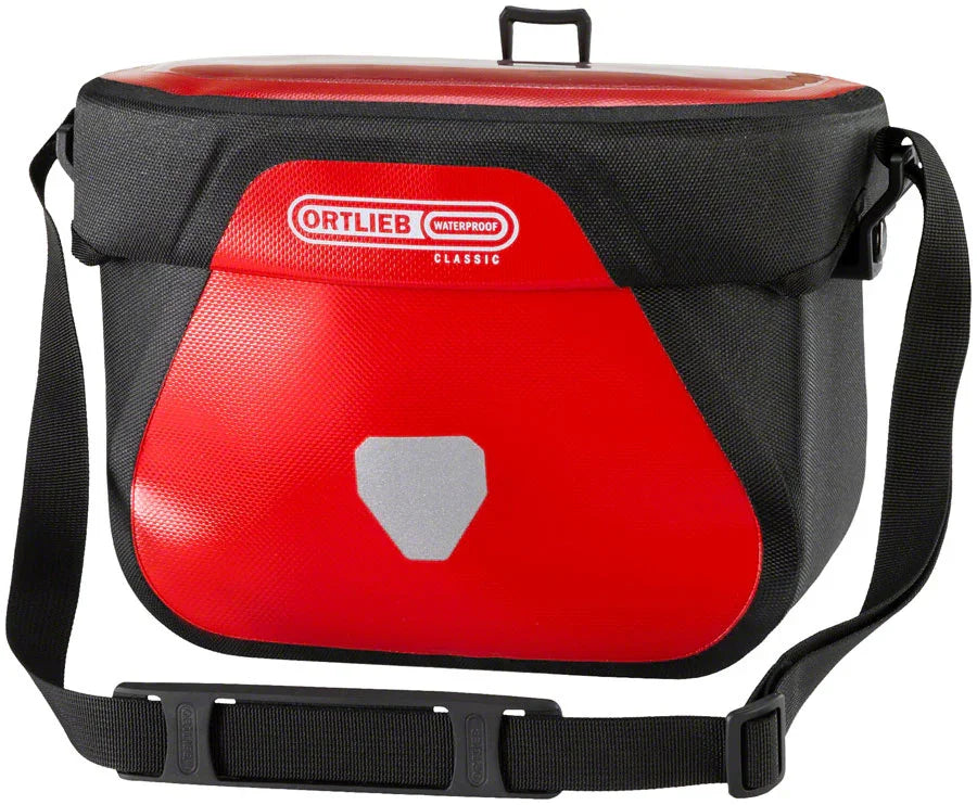 Ultimate Six Classic Handlebar Bag - 6.5L Red - Bicycle Warehouse