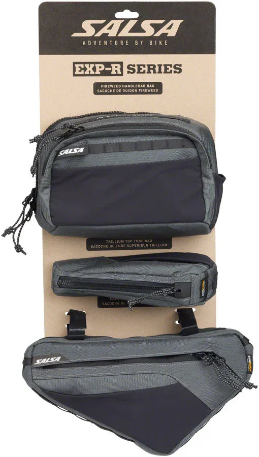 EXP-R Series Bag Bundle - Includes Campion Frame Bag Fireweed Handlebar Bag Trillium Top Tube Bag Small - Bicycle Warehouse