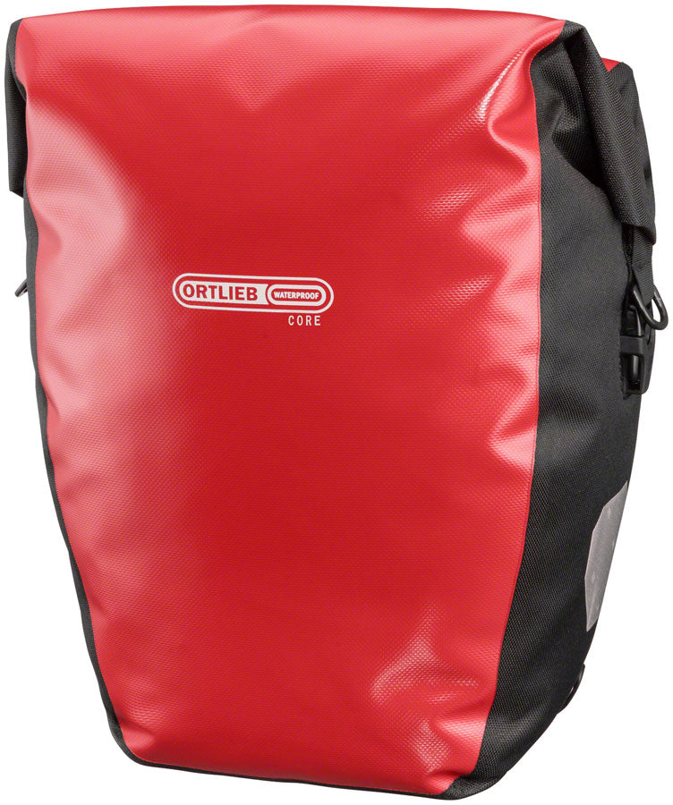 Back Roller Core Rear Pannier - 20L Each Red/Black - Bicycle Warehouse